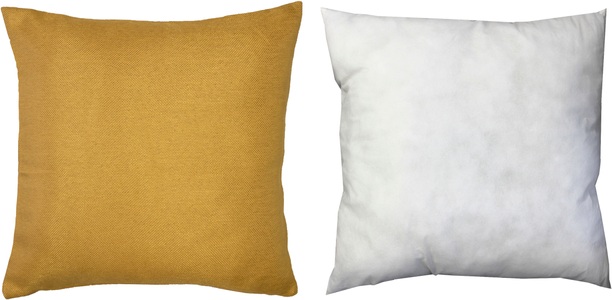 Home Basics, Home Basics Dekokissen »BIG JOHN«, (1 St.), mit Füllung und Reissverschluss, Home Basics Dekokissen »BIG JOHN«, Kissenhülle mit Füllung und Reissverschluss