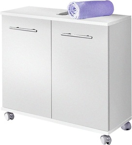 Schildmeyer, Schildmeyer Waschbeckenunterschrank »Rhodos«, Schildmeyer Waschbeckenunterschrank »Rhodos, Made in Germany«, Breite 60 cm, verstellbarer Einlegeboden, Metallgriffe, 2 Türen