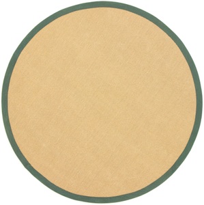 carpetfine, carpetfine Sisalteppich »Sisal«, rund, 5 mm Höhe, carpetfine Sisalteppich »Sisal«, rund, 5 mm Höhe, mit farbiger Bordüre, Anti-Rutsch Rückseite