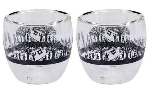 Kadastar, Kadastar Espresso Becher Bergchilbi 80 ml 2 Stück Transparent Tasse, Kadastar Espressotasse »Bergchilbi 80 ml, 2 Stück, Transparent«, (2 tlg.)