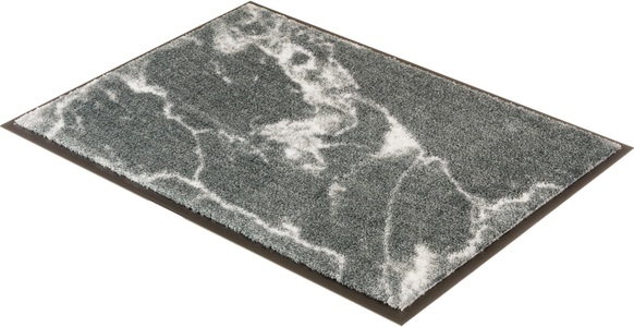 Schöner Wohnen Kollektion, Fussmatte, »Miami 001«, SCHÖNER WOHNEN-KOLLEKTION, rechteckig, Höhe 7 mm, maschinell getuftet, Schöner Wohnen Teppi Fussmatte , Miami 1688/68 , Grau , Textil , 67 cm , rutschfest, schmutzabweisend , 001250044908