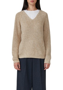 s.Oliver Strickpullover, mit V-Ausschnitt, meliert