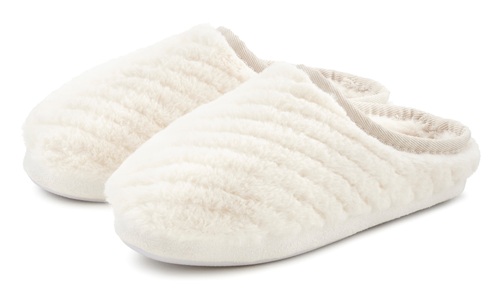 VIVANCE, Vivance Hausschuh, Clog aus weichem Textil VEGAN, Vivance Hausschuh »Plüsch Hausschuhe,«, Pantolette, Pantoffel Clog aus weichem Textil VEGAN