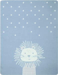 biederlack, Biederlack Babydecke Leo, BIEDERLACK Babydecke »Leo«, mit süssem Löwen, Kuscheldecke