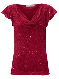 Paillettenbluse