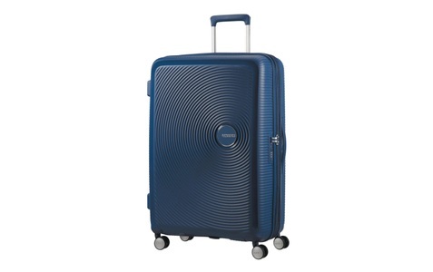American Tourister, American Tourister - Koffer Spinner 77 cm / 97-110 L - Marinblau, American Tourister® Koffer »Soundbox«, 4 Rollen