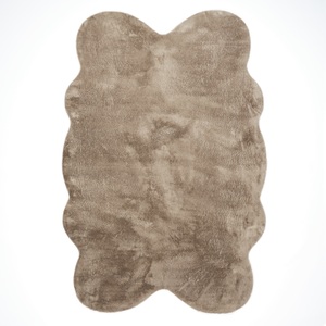 PACO HOME, Paco Home Fellteppich »Pelt 640«, fellförmig, Kunstfell, Uni Farben, sehr weicher Flor, Paco Home Fellteppich »Pelt 640«, fellförmig, 16 mm Höhe, Kunstfell, Uni Farben, sehr weicher Flor