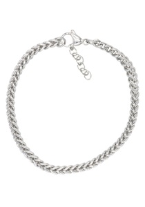 FIRETTI, Firetti Edelstahlarmband »Doppelpanzerkettengliederung, 5 mm breit«, Made in Germany, Firetti Edelstahlarmband »Schmuck Geschenk Doppelpanzerkettengliederung, 5 mm breit«, Made in Germany