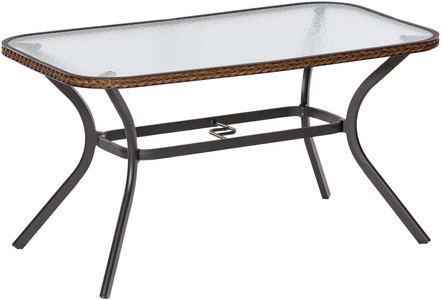 Merxx, MERXX Gartentisch »Ravenna«, Polyrattan, 150x85 cm, braun, MERXX Gartentisch »Ravenna«, 85x150 cm