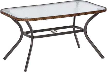 Merxx, MERXX Gartentisch »Ravenna«, Polyrattan, 150x85 cm, braun, MERXX Gartentisch »Ravenna«, 85x150 cm