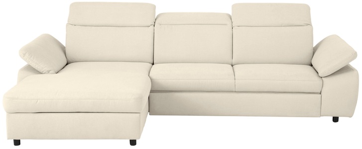Home affaire Ecksofa »Mauritius«, mit Kopfteil- und Armlehnverstellung, wahlweise mit Bettfunktion und Bettkasten, auch Soft Clean-Bezug