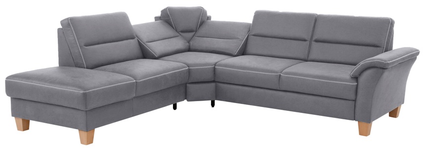 Home affaire Ecksofa »Soleo«, komfortabel durch Trapezecke mit Relaxfunktion, auch mit Bettfunktion und Stauraum, Federkern