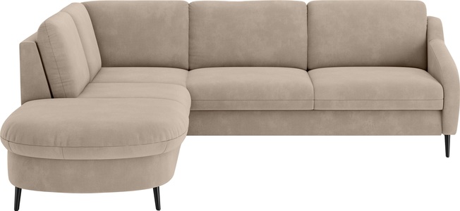 sit&more Ecksofa »Soul L-Form«, wahlweise mit Bettfunktion und Bettkasten oder Schubkasten