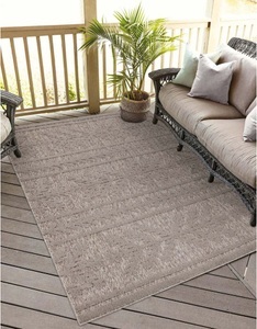 Carpet City, Carpet City Teppich »Santorini«, rechteckig, 5 mm Höhe, 3D-Effekt, für Wohnzimmer, Flur, Küche, Wintergarten, Balkon, Wetterfest & UV-beständig, Carpet City Teppich »In-& Outdoorteppich Santorini 411, 3D-Effekt, Boho-Optik«, rechteckig, 5 mm Höhe, Wetterfest & UV-beständig für Terrasse, Balkon, Küche, Flur
