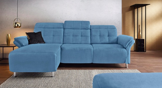 PLACES OF STYLE, Places of Style Ecksofa »Manhattan«, 2 Sitze mit elektrischer Relaxfunktion, verstellbare Armlehnen, Home affaire Ecksofa »Manhattan L-Form« 2 Sitze mit elektrischer Relaxfunktion, verstellbare Armlehnen