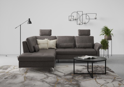 INOSIGN, INOSIGN Ecksofa »Palm Beach«, Federkern, mit Sitztiefenverstellung, wahlweise mit Bettfunktion, Bettkasten und Armteilverstellung, INOSIGN Ecksofa »Palm Beach L-Form«, Federkern, mit Sitztiefenverstellung, wahlweise mit Bettfunktion