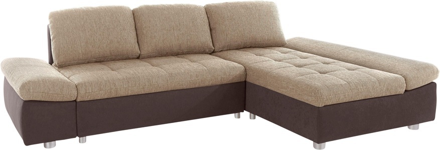 SIT&MORE, sit&more Ecksofa »Fabona«, sit&more Ecksofa »Bergamo L-Form«, wahlweise mit Bettfunktion, Bettkasten und Armteilfunktion