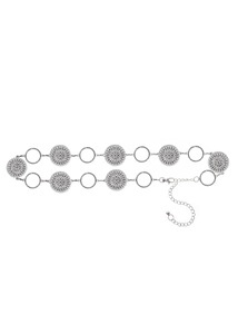 Lascana, LASCANA Kettengürtel, LASCANA Kettengürtel »Schmuckgürtel«, verstellbare Schliesse, Taillengürtel, Hüftkette