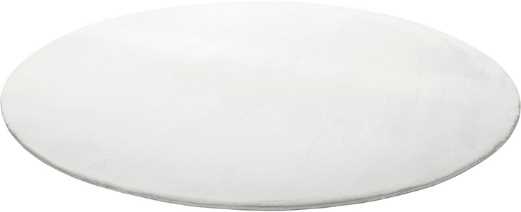 Homie Living, Homie Living Teppich »Villa Rosso«, rund, 15 mm Höhe, Homie Living Teppich »Villa Rosso«, rund, 15 mm Höhe, Kurzflor, Uni-Farben, leicht glänzende Optik