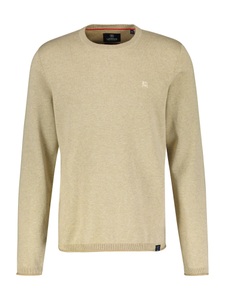 LERROS Strickpullover »LERROS Rundhalspullover, Flachstrick«