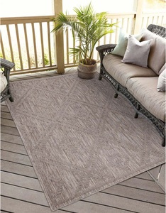 Carpet City, Carpet City Teppich »Santorini«, rechteckig, 5 mm Höhe, 3D-Effekt, für Wohnzimmer, Flur, Küche, Wintergarten, Balkon, Wetterfest & UV-beständig, Carpet City Teppich »In-& Outdoorteppich Santorini 454, 3D-Effekt, Raute-Optik«, rechteckig, 5 mm Höhe, Wetterfest & UV-beständig für Terrasse, Balkon, Küche, Flur