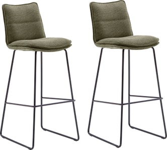 Fredriks, home24 Barstuhl Hesket, MCA furniture Barhocker »Hampton«, (Set, 2 St., 2-er), Barstuhl 180°drehbar mit Nivellierung, bis 120 Kg belastbar