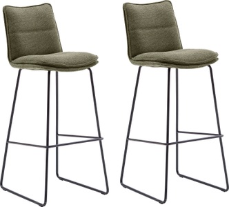 Fredriks, home24 Barstuhl Hesket, MCA furniture Barhocker »Hampton«, (Set, 2 St., 2-er), Barstuhl 180°drehbar mit Nivellierung, bis 120 Kg belastbar