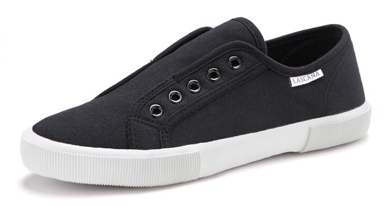 Lascana, LASCANA Sneaker, LASCANA Sneaker »Slip-On-Sneaker«, Slipper, Halbschuh, bequem zum Reinschlüpfen