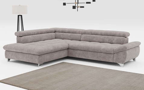 COTTA Ecksofa »Gemini L-Form«, mit Kopfteilverstellung, wahlweise mit Bettfunktion