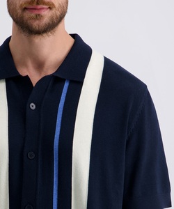 Pierre Cardin, Pierre Cardin Poloshirt mit durchgehender Knopfleiste