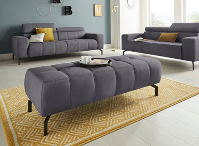 DOMO collection, DOMO collection Sitzhocker, DOMO collection Polsterhocker »Cunelli«, passend zur 