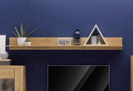 SERIE LARONA, Wandpaneel »Serie Larona«, Breite 185cm, Home affaire Wandregal »Larona«, Breite 185 cm, Wandboard