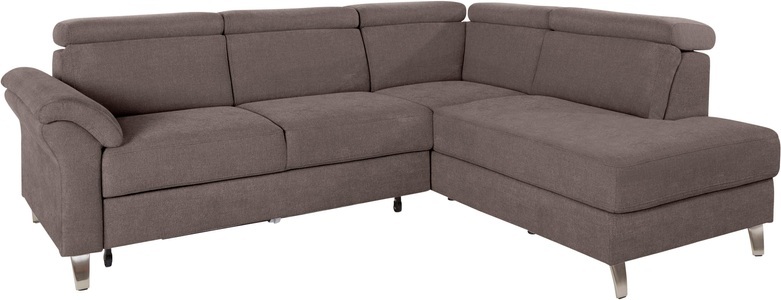 SIT&MORE, sit&more Ecksofa, sit&more Ecksofa »Arngast L-Form« inklusive Kopfteilverstellung und Federkern