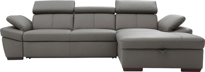 exxpo - sofa fashion, exxpo - sofa fashion Ecksofa, inklusive Kopfteil- und Armteilverstellung, wahlweise mit Bettfunktion, exxpo - sofa fashion Ecksofa »Salerno, Funktionssofa, Breite 280cm, hoher Sitzkomfort, L-Form« inkl. Kopf- und Armteilverstellung, wahlweise mit Bettfunktion