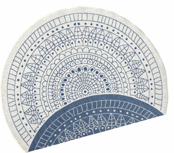 NORTHRUGS, NORTHRUGS Teppich »Porto«, rund, 5 mm Höhe, In-und Outdoor geeignet, Wohnzimmer, Balkon, Terrasse, Garten, Robust, Pflegeleicht, Flachgewebe, Wendbar, NORTHRUGS Teppich »Porto Wendeteppich«, rund, 5 mm Höhe, In-& Outdoor, Wetterfest, Balkon, Garten, Wohnzimmer, Wasserfest