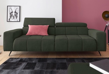 DOMO collection, DOMO collection 2-Sitzer, DOMO collection 2-Sitzer »Trento, mit Kufenfuss oder Einzelfuss« wahlweise mit Kopfteilverstellung und in zwei Grössen erhältlich