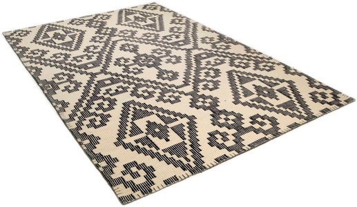 Tom Tailor, Wollteppich, »Large Pattern Kelim«, TOM TAILOR, rechteckig, Höhe 6 mm, TOM TAILOR HOME Wollteppich »Large Pattern Kelim«, rechteckig, 6 mm Höhe, reine Wolle, handgewebt, Boho-Style