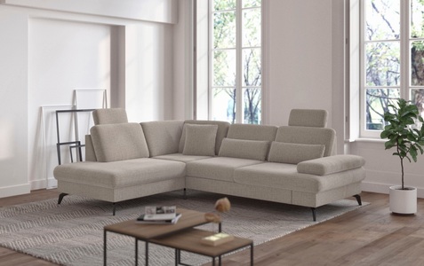 sit&more Ecksofa »Morris L-Form inkl. Sitztiefenverstellung«, wahlweise mit Bettfunktion, Bettkasten und Armteilverstellung