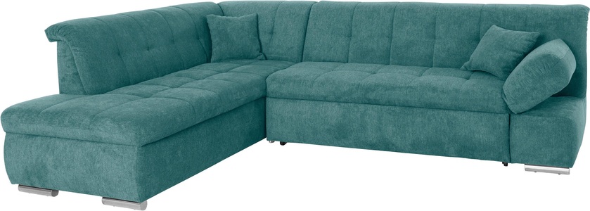 DOMO collection, DOMO collection Ecksofa, DOMO collection Ecksofa »Mona L-Form bequem und komfortabel, Breite 271cm, L-Form« wahlweise mit Bett- und Armlehnfunktion