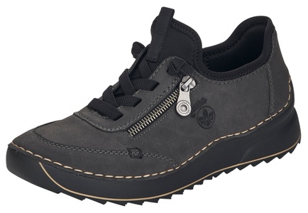 Rieker, Rieker Sneaker, mit Kontrastnaht, Rieker Sneaker, Schnürschuh, Halbschuh, Slipper mit Kontrastnaht