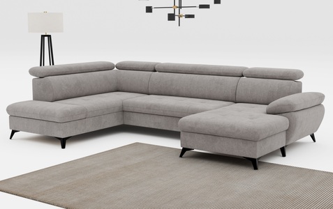 COTTA Wohnlandschaft »Hudson U-Form«, mit Kopfteilverstellung, wahlweise mit Bettfunktion & Bettkasten
