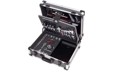 Kraftwerk, Kraftwerk - Werkzeugkoffer B147, 3/8“, mit Kunststoffschale, 97-tlg, Kraftwerk Werkzeugkoffer B147 Basic Line 3/8