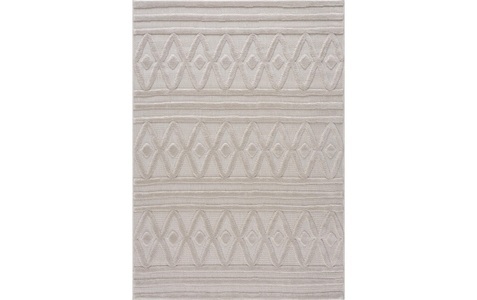 undefined, Teppich »Santorini«, rechteckig, - mm Höhe, Carpet City Teppich »In-& Outdoorteppich Santorini 58538, 3D-Effekt, Raute-Optik«, rechteckig, 5 mm Höhe, Wetterfest & UV-beständig für Terrasse, Balkon, Küche, Flur