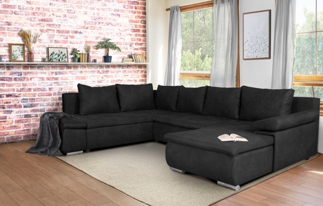 Home affaire Wohnlandschaft »Acra«, mit Bettfunktion und Bettkasten, in Mattenoptik