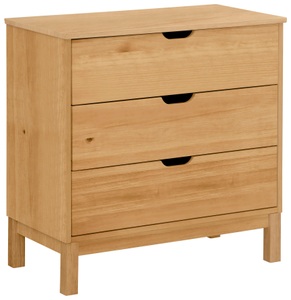 HOME AFFAIRE, Home affaire Kommode »Post«, aus massivem schönen Kiefernholz, mit vielen Stauraummöglichkeiten, Breite 76 cm, Home affaire Kommode »Post«, aus massivem Kiefernholz, mit Stauraummöglichkeiten, Breite 76 cm
