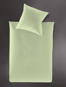 Irisette, 2-teilige Bettwäsche-Garnitur aus Jersey Irisette grün, Irisette Bettwäsche »Lumen 8129« 2 Stk. tlg. hochwertig und traumhaft weich