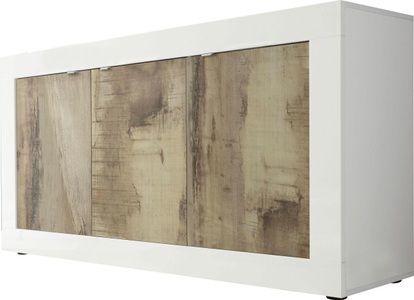 LC, LC Sideboard »Basic«, Breite 160 cm, INOSIGN Sideboard »Basic Breite 160 cm, Kommode 3 Türen, Anrichte,« Metallgriff, moderne Rahmenoptik, viel Stauraum, Farbauswahl