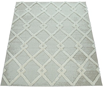 PACO HOME, Paco Home Teppich »Eupen 473«, rechteckig, 22 mm Höhe, Hoch-Tief-Struktur, Rauten Motiv, In- und Outdoor geeignet, ideal im Wohnzimmer & Schlafzimmer, Paco Home Teppich »Eupen 473«, rechteckig, 22 mm Höhe, Hoch-Tief-Struktur, Rauten Motiv, In- und Outdoor geeignet