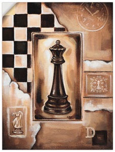 Artland, Artland Wandbild »Schach Königin«, Artland Leinwandbild »Schach Königin«, Schach, (1 St.), auf Keilrahmen gespannt