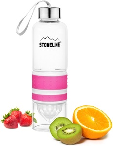 Stoneline, STONELINE Trinkflasche, (Set, 1 tlg.), herausnehmbarer Saftpressen-Aufsatz, 0,55 L, STONELINE Trinkflasche, (Set, 1 tlg.), herausnehmbarer Saftpressen-Aufsatz, 0,55 L